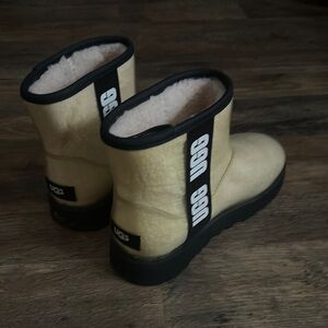 UGG Shearling Boots in Cream and Black